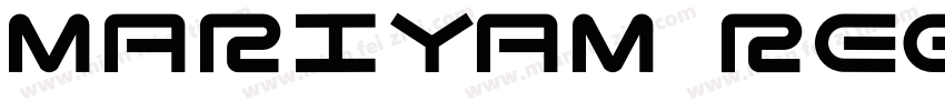 Mariyam Regular字体转换